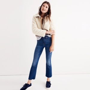 Madewell Cali Demi Boot Jeans with Raw Hem